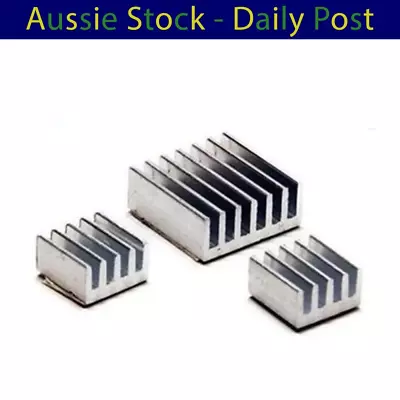 3pcs Pure Aluminum Cooler Heat Sink For Raspberry Pi 2B 3 3B+ Adhesive Heatsink • $6.09