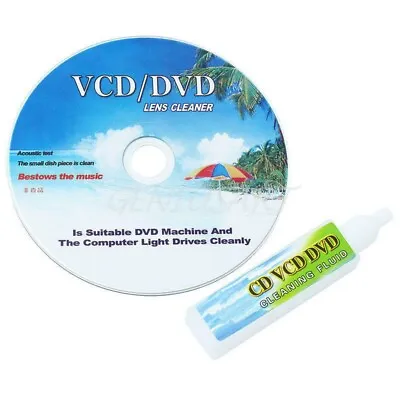 Laser Lens Cleaner Disc Cleaning Kit For Dvd Cd Vcd Xbox Ps3 & Blu Ray Players • £6.99