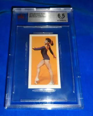 1979 Brooke Bond Olympic Greats #19 Nadia Comaneci Beckett BVG 6.5 EX-MT+ • $40