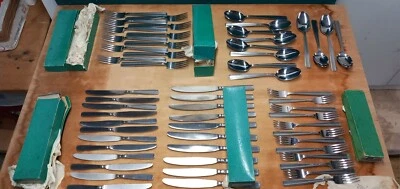 Set Posate Sambonet Leaf 24 Pezzi - Acciaio Inox 18/10, Grigio, Per 6 Persone, Design Foglia, Lavabile In Lavastoviglie - Foto 2