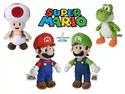 Super Mario Plush Soft Toys Luigi Yoshi Toadstool - Official Simba • £13.95