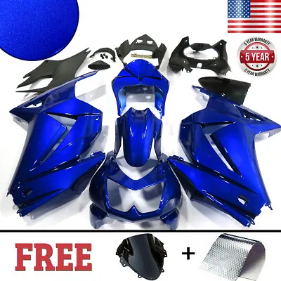 Glossy Blue Fairing Kit For Kawasaki Ninja 250R EX250J 2008 2009 2010 2011 2012 • $309.01