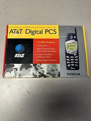 Vintage AT&T Digital PCS Mobile Cell Phone Nokia W/ Charger Model 5165 • $15
