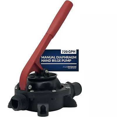 Five Oceans Manual Diaphragm Hand Bilge Pump 720 GPH - FO4328 • $49.90