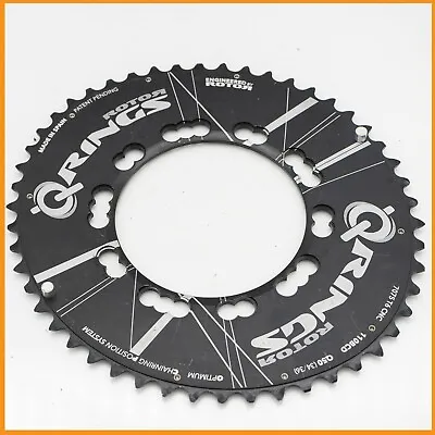 ROTOR Q-RINGS 50t OVAL CHAINRING 110 BCD COMPACT ROAD BIKE TIME TRIAL TT OCP • £93.22