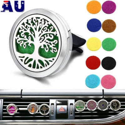 $12.99 • Buy Stainless Steel Car Aromatherapy Essential Oil Diffuser Vent Clip Air Freshener