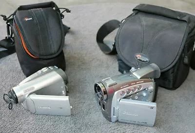 CAMCORDERS PARTS REPAIR LOT CANON ZR85 + Panasonic PV-GS29 Cases No Power  IC • $32.95