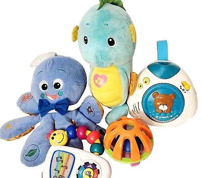 Baby Crib VTech Lullaby Einstein Octopus Musical EnglishSpanish Learn Lot #5 • $35.97
