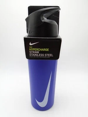 $19.95 • Buy Nike Stainless Steel Hypercharge Straw Bottle 24 Oz Psychic Purple/Anthracite