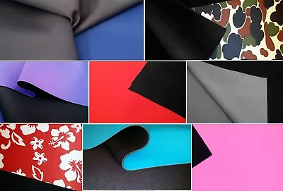$125.88 • Buy 1mm, 2mm, 3mm, 5mm Neoprene Fabric Stretch Nylon Lined Waterproof Wetsuit Rubber