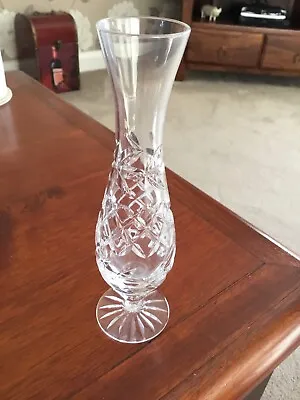 £5 • Buy Small Vase 6.5” Tall Crystal Glass
