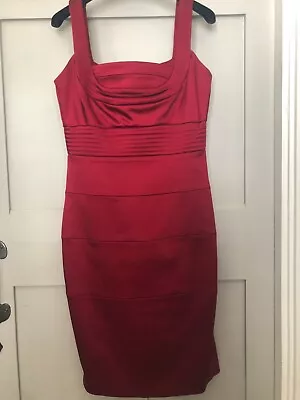 Jax Dress In Rich Red Size 8/10 • £15