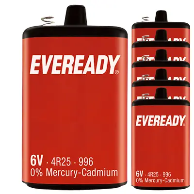 PJ996 Batteries - Eveready PJ996 4R25 6V Lantern Torch Batteries X 6 • £24.49