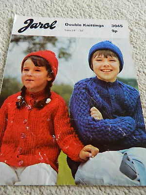 £0.50 • Buy Jarol Vintage Knitting Pattern For A Childs Cardigan In D.k. Size 24   - 32   .