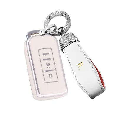 For Mitsubishi  Lancer 10 L200 ASX Colt Pajero Sport White Smart Key Case Cover • $17.37