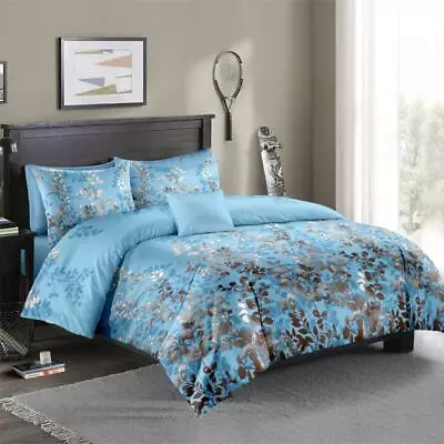 $28 • Buy Single/KS/Double/Queen/King/Super K Soft Quilt/Duvet Cover Set-Woods Blue