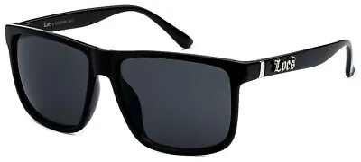 Locs Sunglasses - Slim Flat Top Frame / Black - Mens - Causal Excellent Quality • $7.64