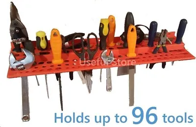 £8.49 • Buy Large 61cm Tool Storage Rack Hanger Garage Wall Store 24  Holder Tidy Organiser