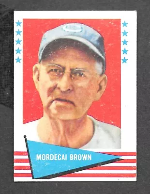 1961 Fleer Baseball Greats #11 Mordecai Brown - VG • $2.49