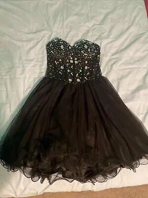 Strapless Black Prom Dress Size 3 (Only Worn Once) • $120
