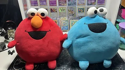 Elmo & Cookie Monster Egg Plush From Sesame Street. • $30