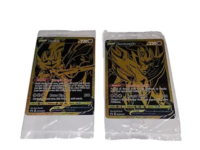 $140 • Buy Pokemon Zacian V And Zamazenta V Premium Collection Promo Cards 076 077