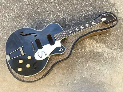 Vintage Silvertone H64 Electric Archtop Guitar With Original Case - H-64 • $695