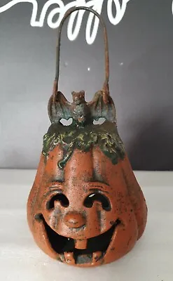 £450 • Buy Japanese Antique Halloween Pumpkin Jack-O-Lantern Cast Iron 2 Sided