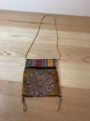 Vintage Oriental Crossbody Zippered Pouch/Bag • $8