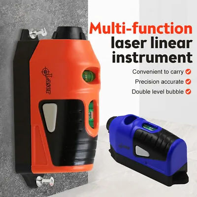 Laser Level Mini Vertical Spirit Level Tool Laser Guided Line Measurement • £8.15