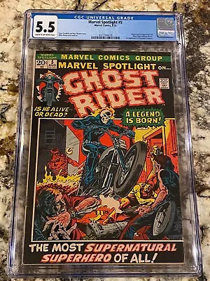 Marvel Spotlight #5 Cgc 5.5 Origin & 1st Appearance Of Ghost Rider Johnny Blaze • $1052