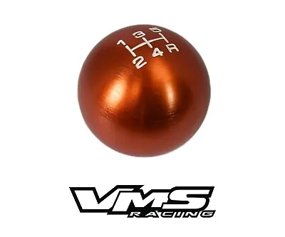 Vms Racing Orange Round Billet Gear Lever Shift Knob For Mitsubishi 5 Speed • $19.95