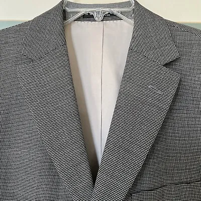 Men’s SAKS 5Th AVE  HUGO BOSS  SPORT COAT BLAZER WOOL/POLY MEN 40R MINT • $36.95