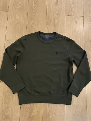 £27 • Buy Polo Ralph Lauren Sweatshirt Green Khaki Used Mens Size Medium Sweater 