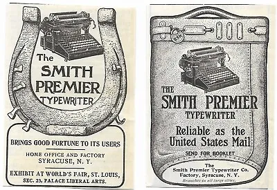 Antique Office Equipment Smith Premier Wearebest Typewriter Ribbon - 1904 AD LOT • $10.95