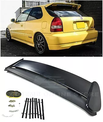 For 96-00 Honda Civic Hatchback JDM Type-R PRIMER BLACK Rear Roof Wing Spoiler • $109.98