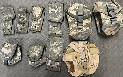 -LOT Of 10- Military MOLLE II  Mags/IFAk/canteen Pouches • $24.99