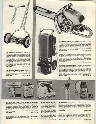 1955 PAPER AD Strunk 19  24  Vintage Chain Saw • $15.98