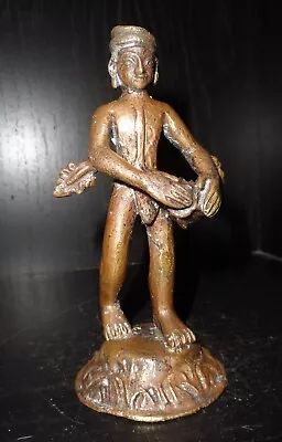 Vintage 1930's Bronze Sculpture Figurine Prehispanic Indian Man Design • $14.99