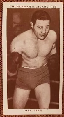 1938 Churchman's Cigarettes #3 Max Baer Authentic Vintage Original Boxing Card • $39.99