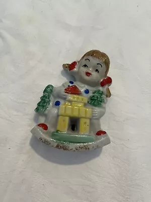 Vintage Girl Rocking Ornament - Early Japanese • $12