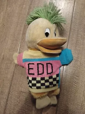 Vintage Edd Ed The Duck 12  Hand Puppet Soft Plush Toy Childrens CBBC 1990 Quack • £18