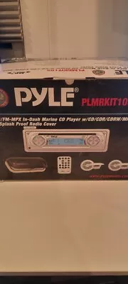 PYLE Am/FM - MPX In-Dash Marine CD Player W/CD/CDR/CDRW/MP3 And Splash Proof  • $100