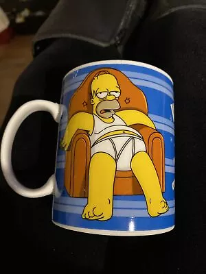 Simpsons 2004 Vintage Mug Homer Unused Unboxed Without TV It’s Hard Rare Fox • £10