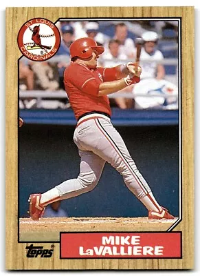 Mike LaValliere 1987 Topps Baseball RC Rookie #162 St. Louis Cardinals • $0.99