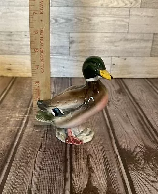 Vintage. Hand Painted Ceramic Mallard Duck Figurine Made In Japan • $7.50