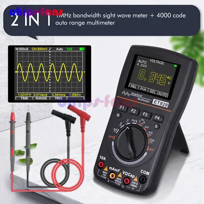 £87.59 • Buy ET828 2.4  Handheld Digital Oscilloscope Multimeter DC/AC Voltage Current Tester