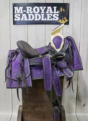11  Nina Child Kid Embroidered Pony Charro Saddle • $664