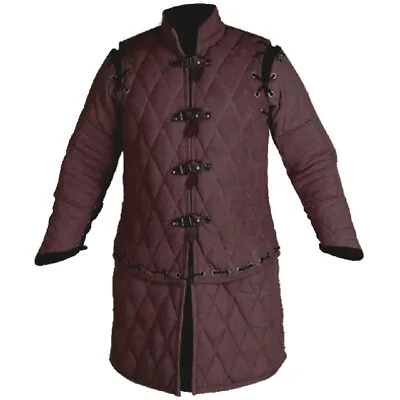 Medieval Gambeson Coat Thick Padded MEDIEVAL ARMOR Coat Aketon Jacket • $83