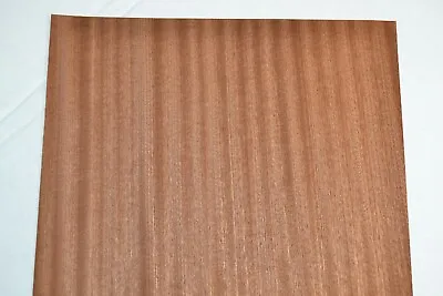Sapele Ribbon Stripe Raw Wood Veneer Sheet 10.5 X 29  Inches             6773-23 • $4.99